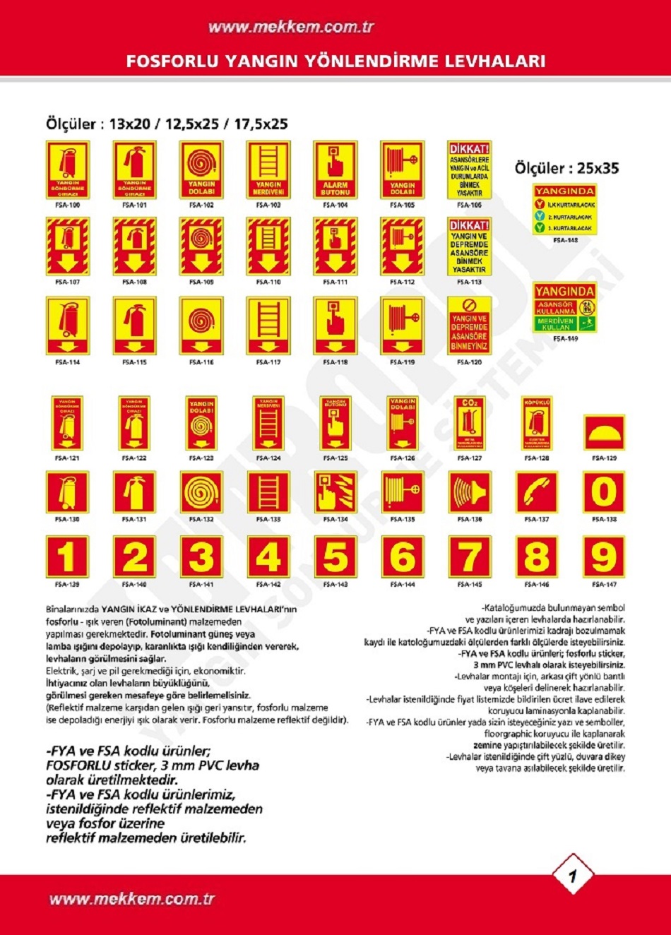 fosforlu-yon-levhalari -MKM-YL1